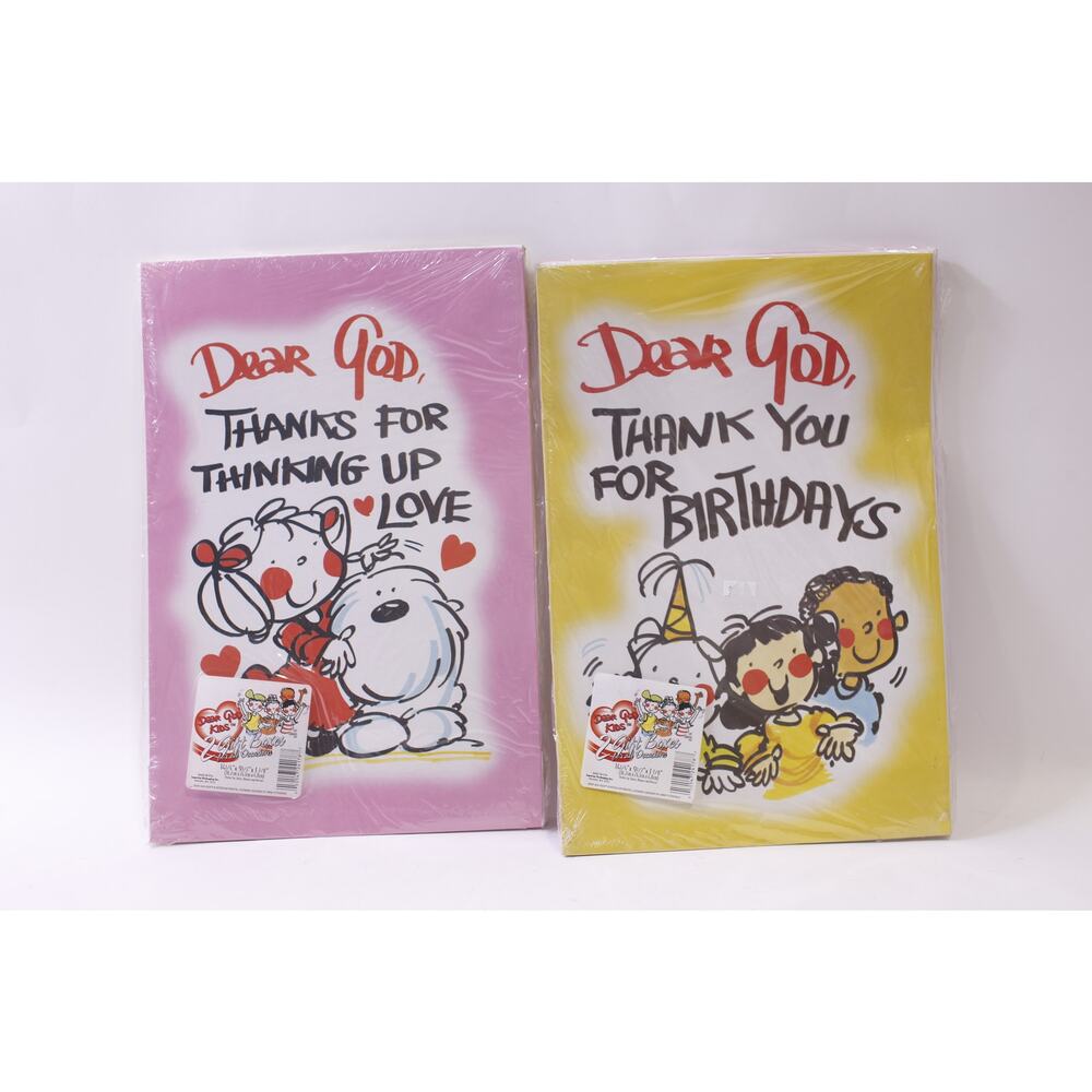 Dear God Kids, Gift Paper Boxes, Unused, Party Birthday, Vintage ~ 251124-WH 855
